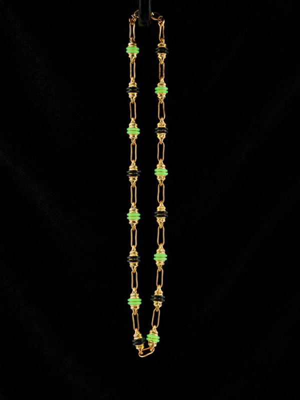 Pulsera Tejido 4 CAUCHOS 18K 3.33 GR