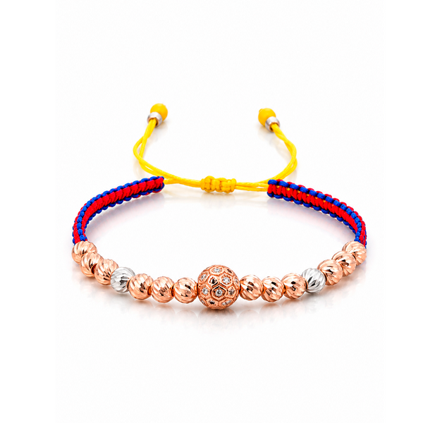 Pulsera Balon Diamantadas 14 und 6mm / Oro Amarillo 18K (A.C)