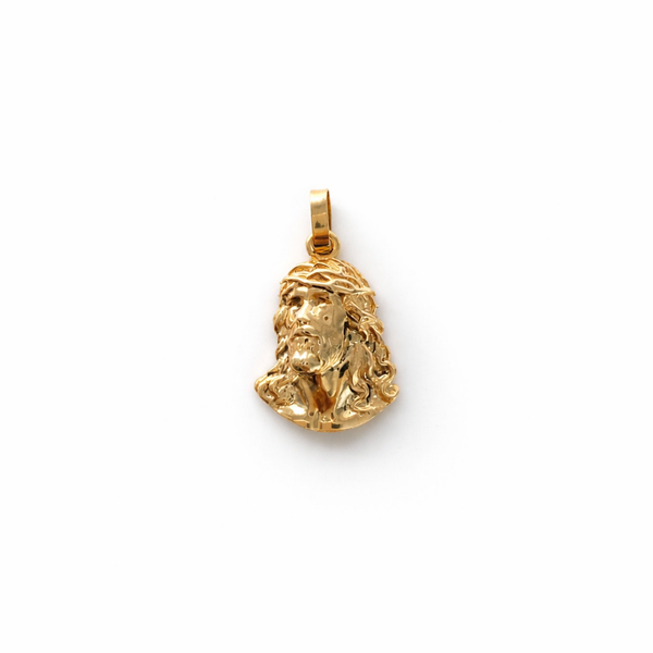 Dije Rostro Cristo 2.4gr / 2.5cm / Macizo Oro Rosa