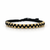 Pulsera Negra 3mm 31 Und Bolas Lisas Oro Amarillo 18K (A.C)