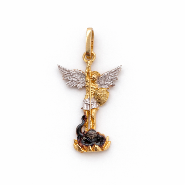 Dije San Miguel Arcangel 1.9gr / 2.6cm / Tres Oros 18K