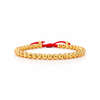 Pulsera Roja Bolas 5mm Diamantadas 37und Oro Amarillo 18K (A.C)